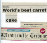 Weaver Tribune World's Best Carrot Cake